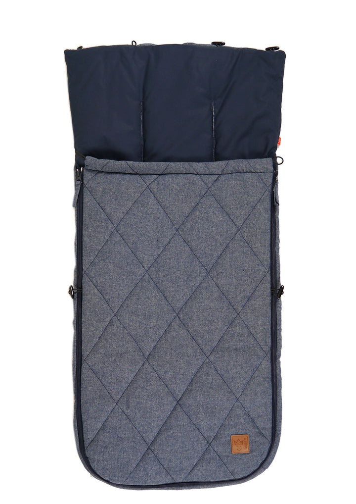 Kaiser Sommer Fusssack Nikko, navy melange, 89 x 40 cm, Navy Melange