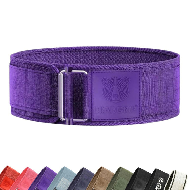 BEAR GRIP - Selbstverriegelnder Gewichthebergürtel, Premium Gewichthebergürtel für Crossfit, Powerli