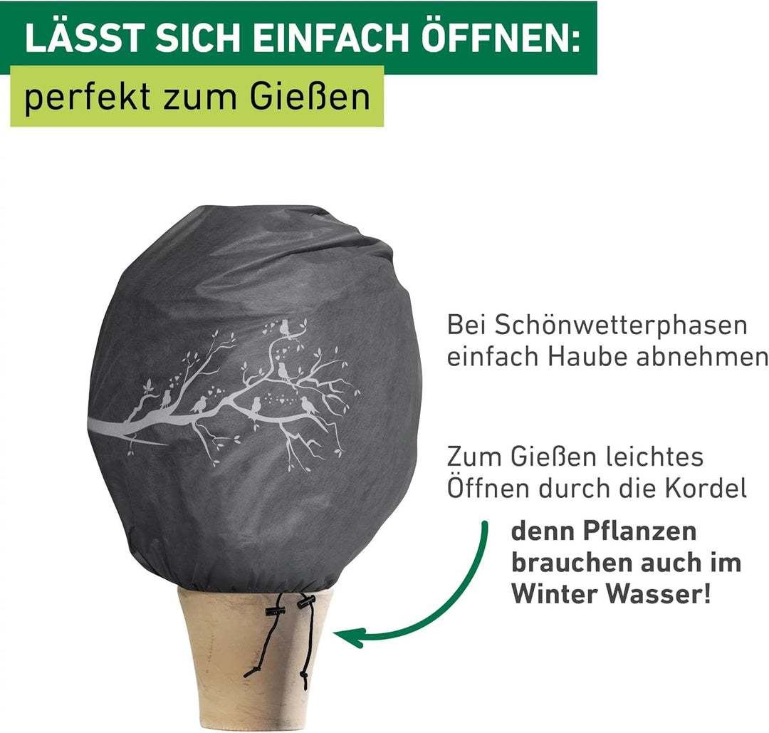 Windhager Winter-Deko-Vlieshaube Protect XL, Kälteschutz, Frostschutz, Gartenvlies, Abdeckvlies, Vog