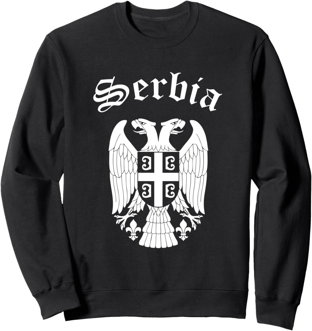 Serbia T-Shirt Serbien Wappen Adler für Damen und Herren Sweatshirt