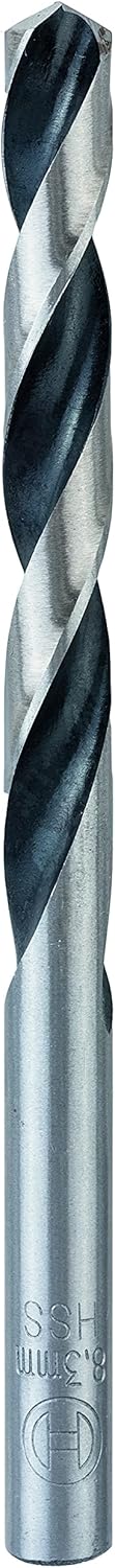 Bosch Professional 10 Stück HSS Spiralbohrer PointTeQ (für Metall, 8,3 x 75 x 117 mm, Zubehör Bohrsc