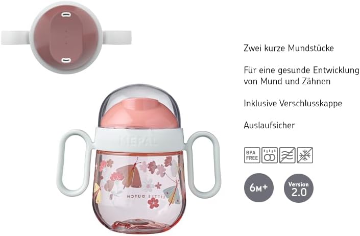 Mepal – Baby 3er Geschirrset Mio – Inklusive auslaufsicherem Trinkbecher, Lernteller & Lernlöffel –