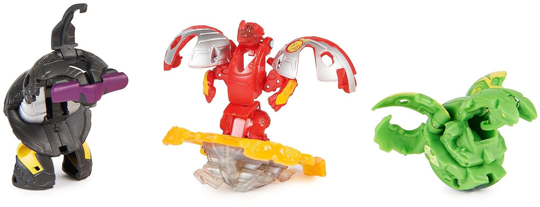 Bakugan 3.0 Starter Pack mit 3 Bällen (1 Special Attack Dragonoid, 2 Core Balls Nillious und Hammerh