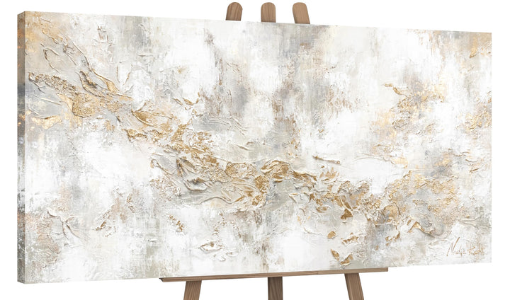 YS-Art Luxus Abstrakt Acryl Gemälde auf Leinwand Geschichte handgemalt Wandbilder Wohnzimmer modern