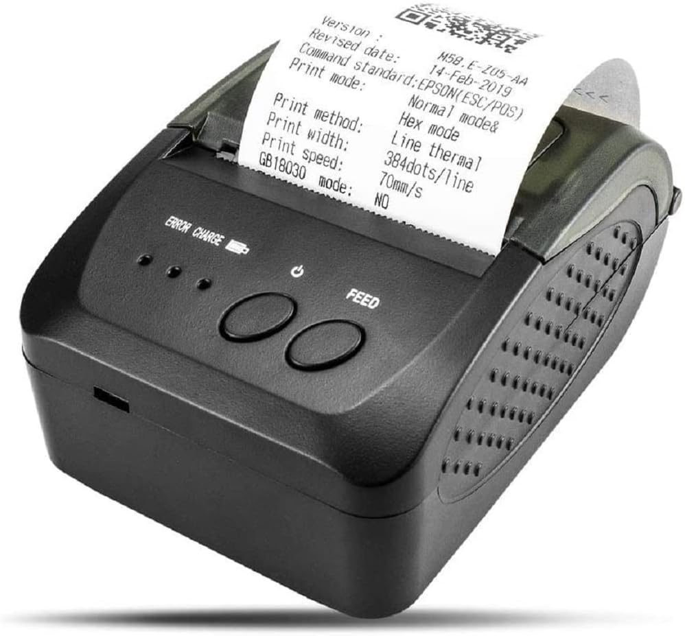 NETUM Kabelloser Bluetooth-Belegungs-Thermodrucker (DE), tragbarer persönlicher Rechnungsdrucker, 58