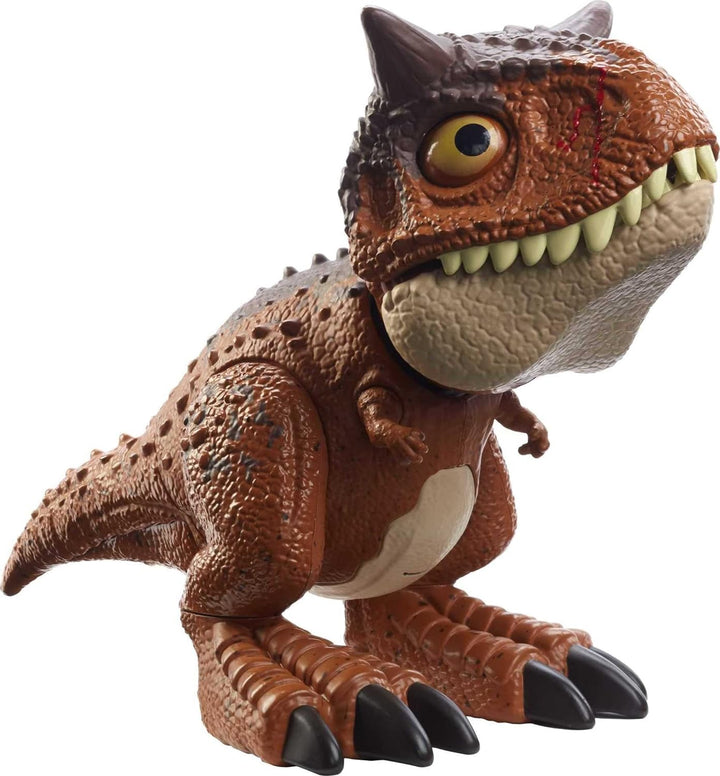 Jurassic World HBY85 - Beissangriff Carnotaurus Toro-Dinosaurier-Actionfigur, Dinosaurier Spielzeug