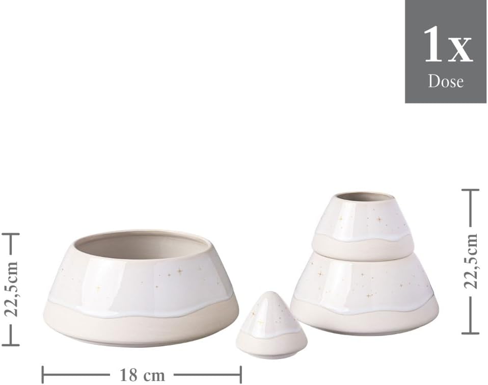 like. by Villeroy & Boch Winter Glow Gebäckdose Baum, 18 cm Ø, Gebäckdose