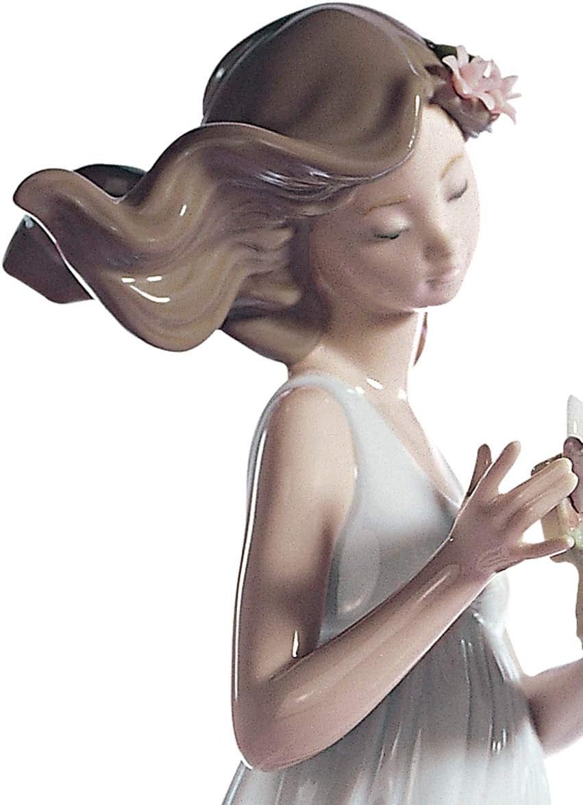 LLADRÓ Frauen-Figur Schätze Der Luft. Frau. Porzellan.