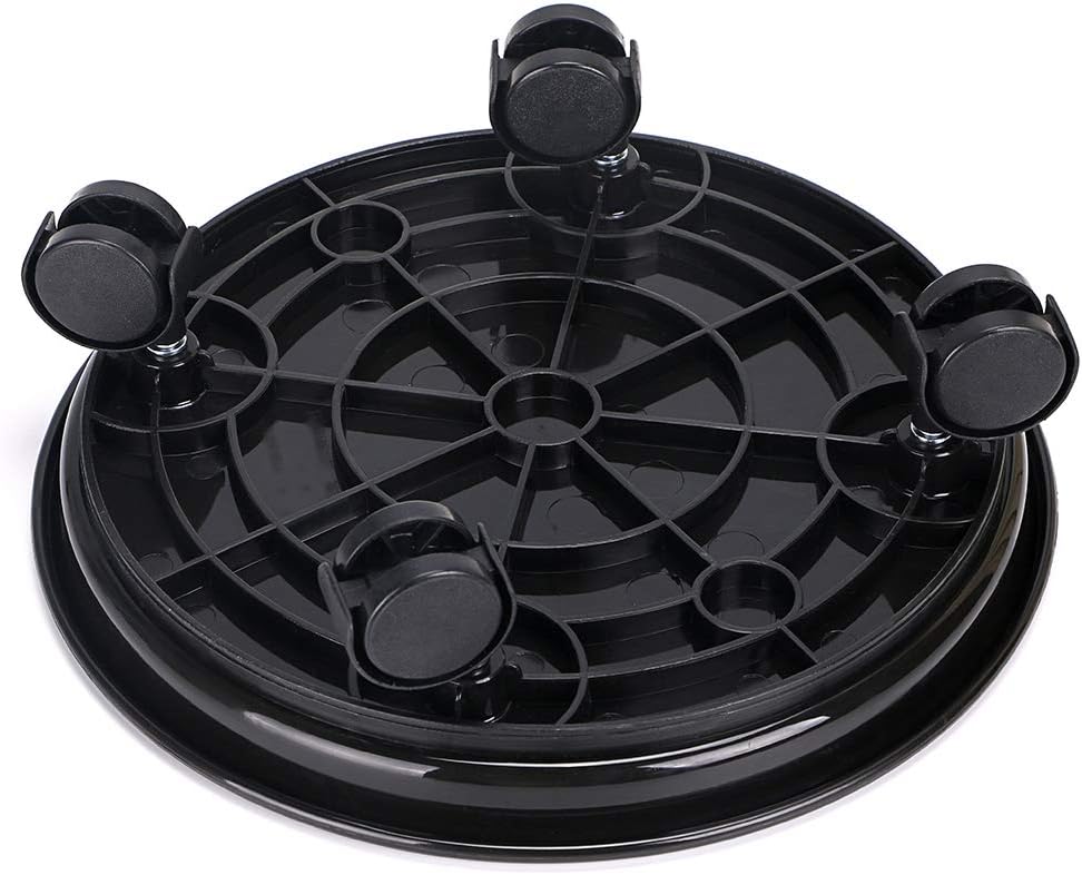 Skelang 3 Stück Blumentopfhalter mit Rädern, 30 cm, rollender Pflanzenständer, Pflanzenständer mit R