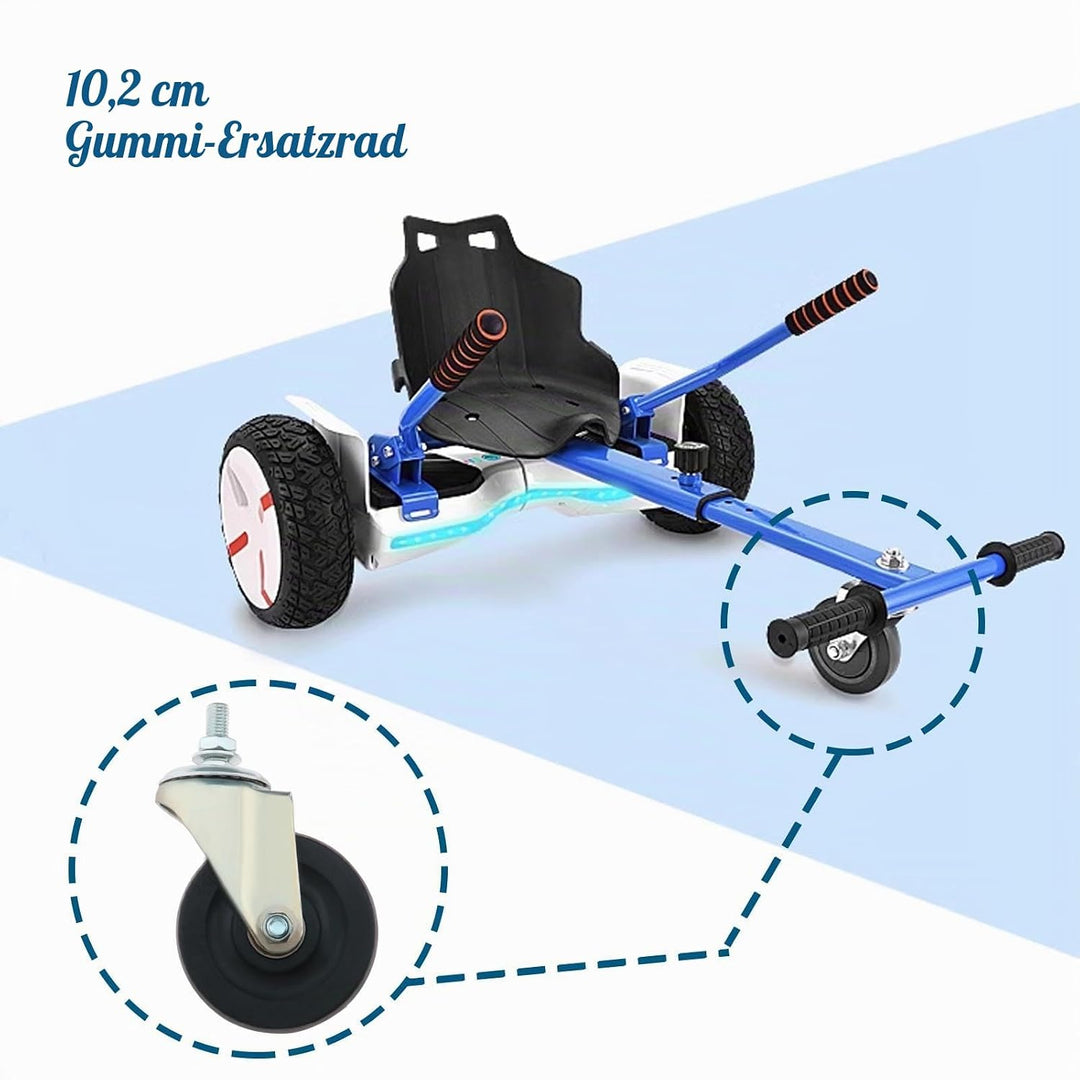 4 "Hoverkart Rad Ersatz mit Metallhalterung Hoverboard Räder Gummi Ersatzräder Roller Zubehör & Teil