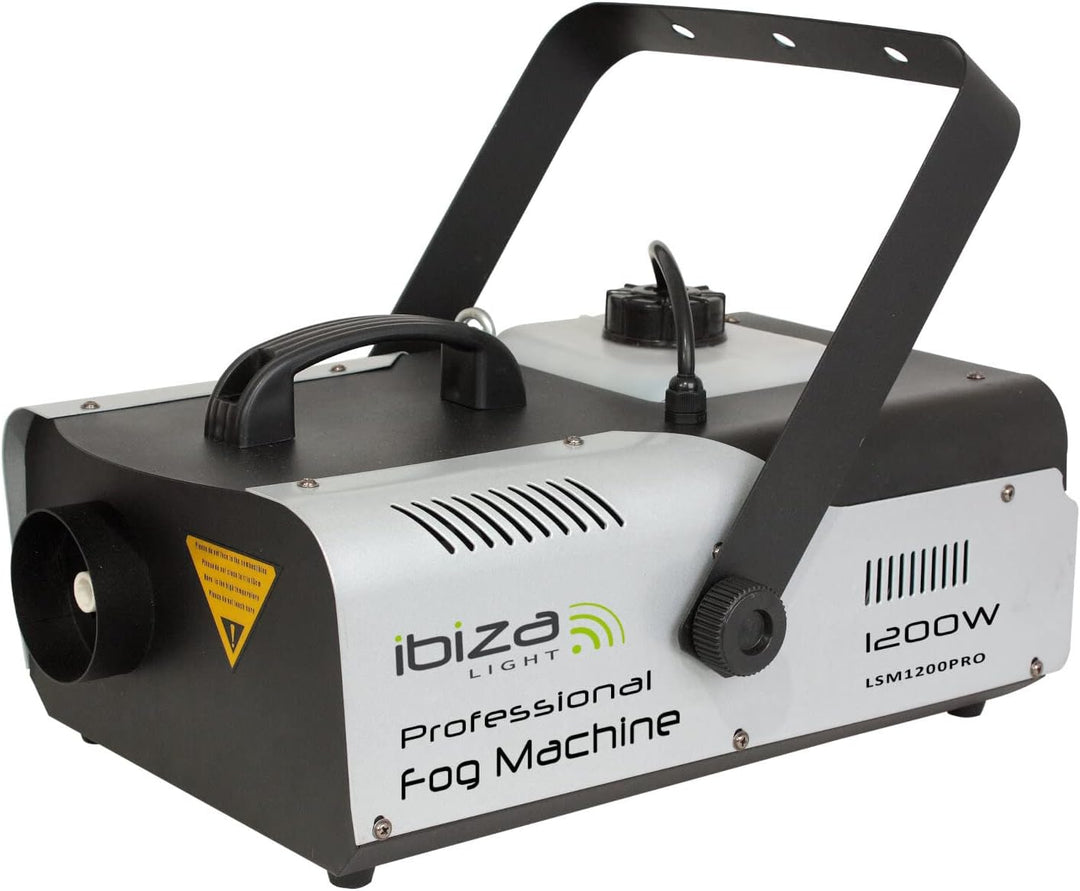 Ibiza - LSM1200PRO - Professionelle 1200W Nebelmaschine programmierbar mit DMX und Fernsteuerung - S