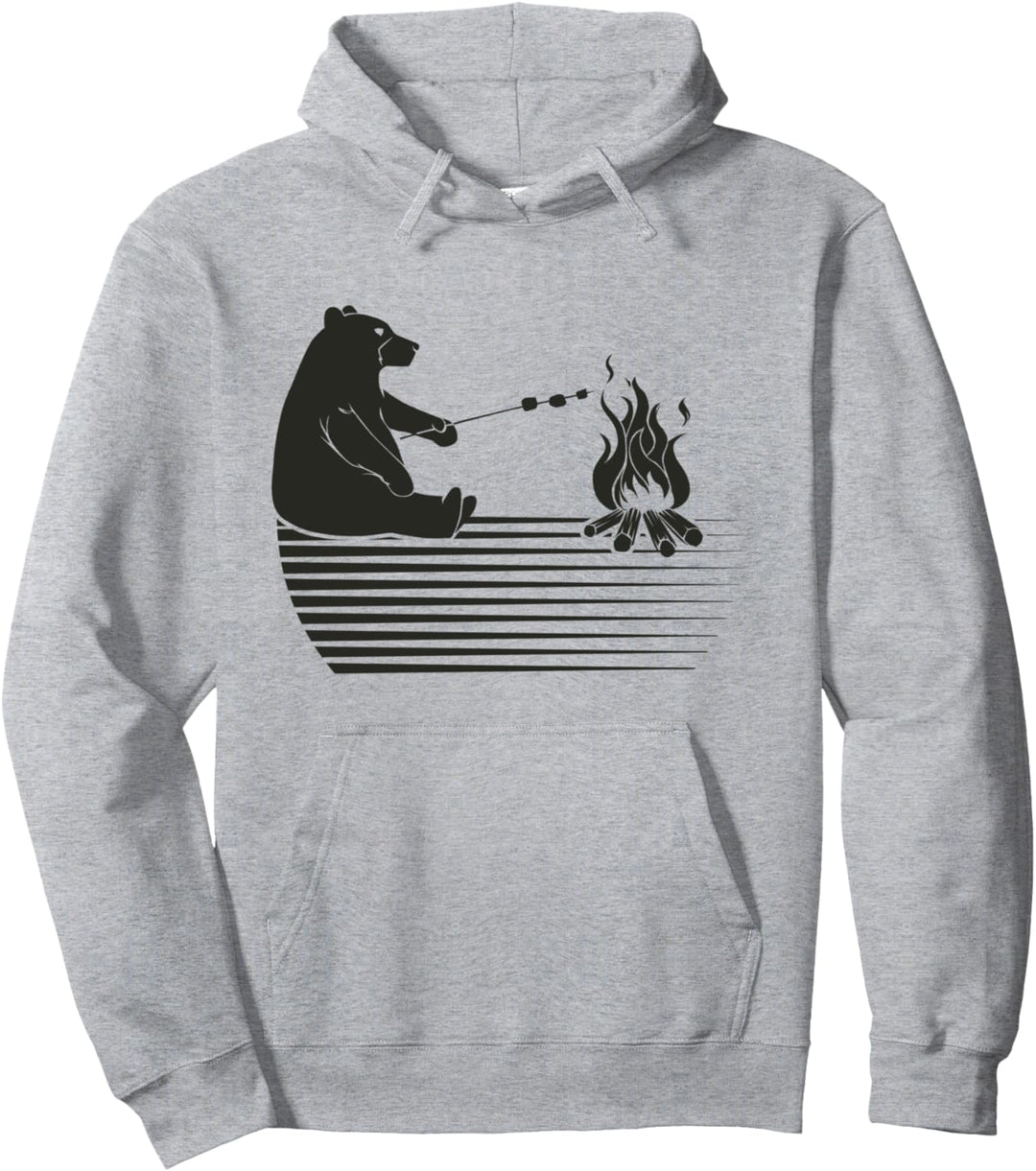 Bär Barbecue Outdoor Natur Wald Tier Pullover Hoodie
