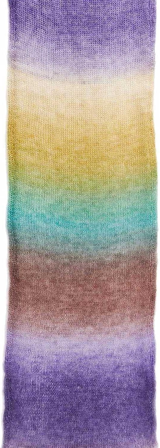 Rico Essentials Super Kid Mohair Loves Silk Print, Lacegarn Mohair Seide Farbverlauf zum Stricken un