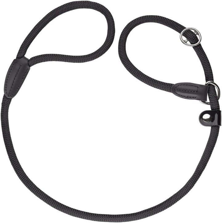 HUNTER FREESTYLE Retriever-Leine, mit integrierter Halsung, witterungsbeständig, 1,0 x 170 cm, schwa