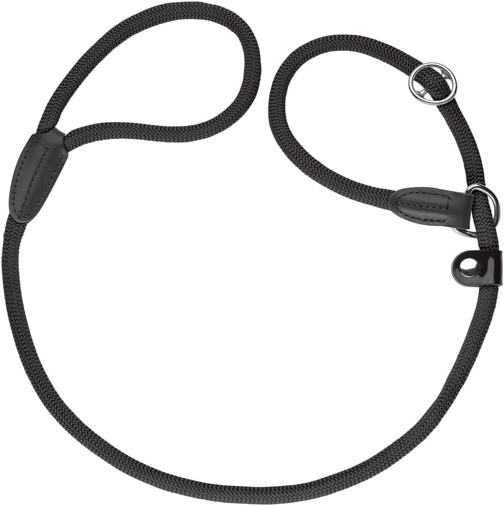 HUNTER Retriever-Hundeleine FREESTYLE, Farbe: schwarz, integrierte Halsung, stufenlos verstellbar, w