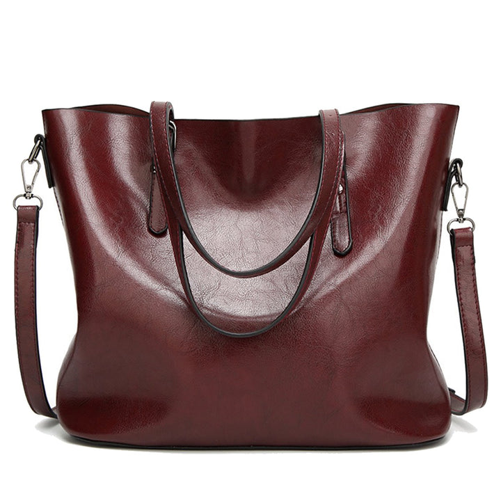 Coolives Damen Tote Shopper Tasche Schultertasche mit Schultergurt Umhängetasche Handtasche aus PU-L