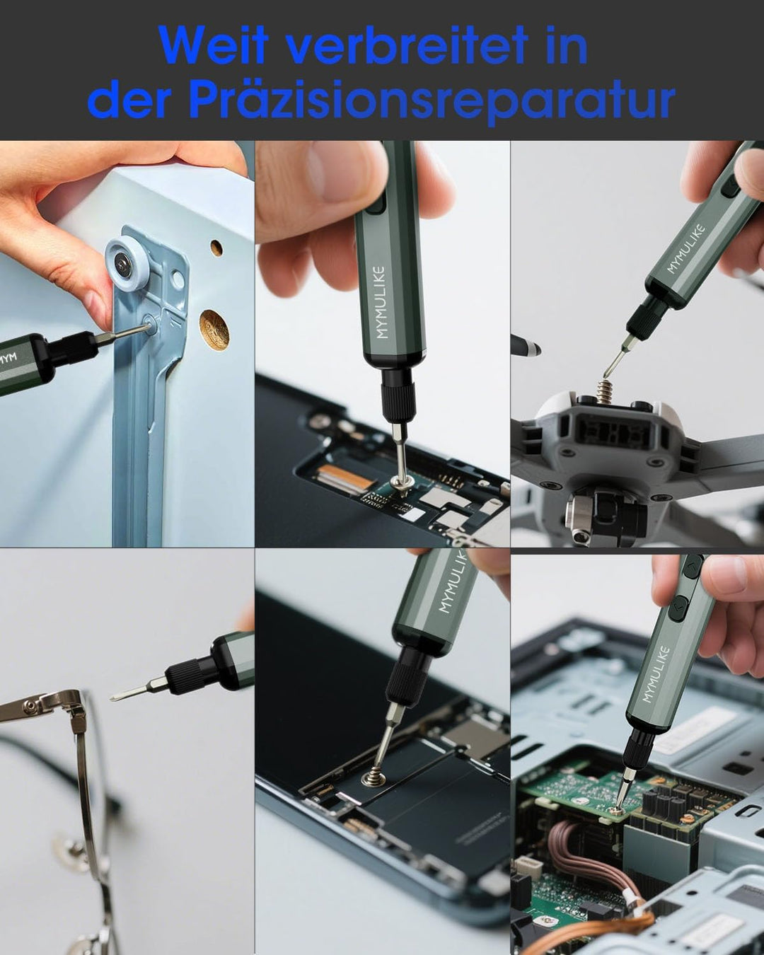 Mini Elektro Schraubendreher Set, 78 in 1 Präzisions Elektrischer Schraubendreher mit 56 Magnetische