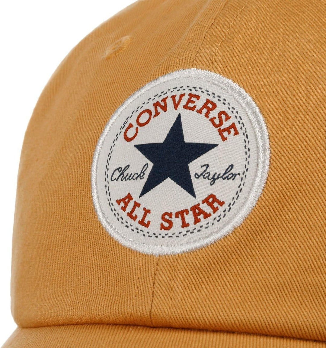 Converse Mütze Kappe Core Classic Baseball Cap Basecap Baumwollcap Metallschnalle, Pastellgelb