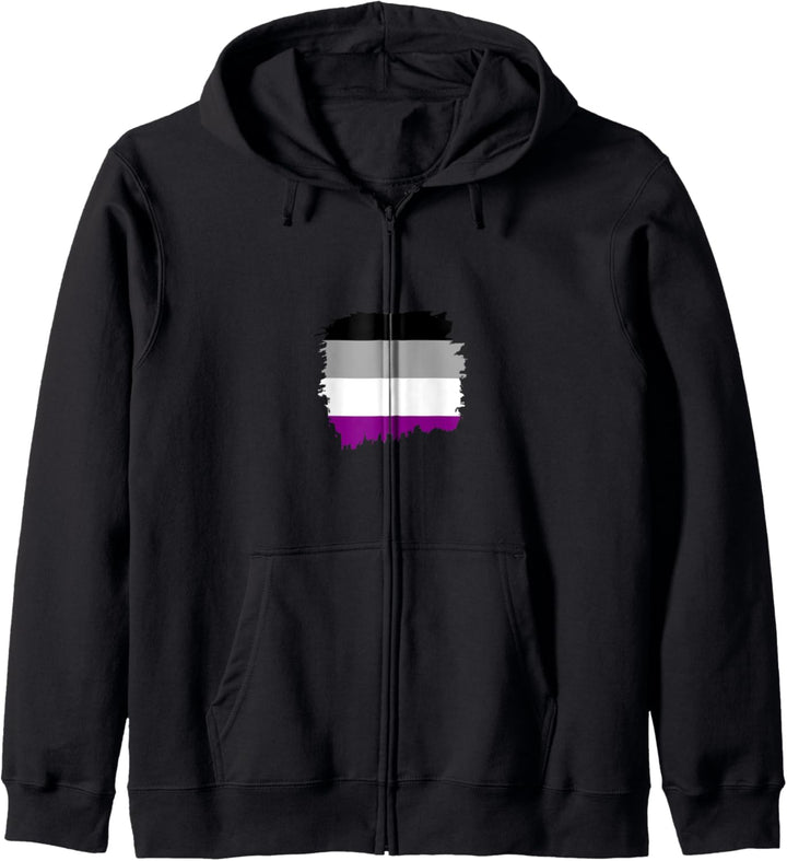 Asexueller Stolz-Flagge. Kapuzenjacke