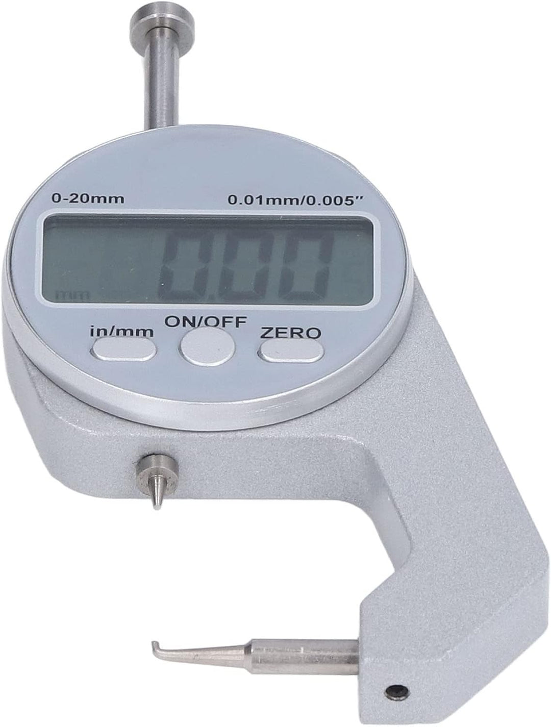 Dickenmesser, EVTSCAN Dickenmesser 0-20 mm Bereich Digitalanzeige Mini-Dickenmesser mit kleiner gebo