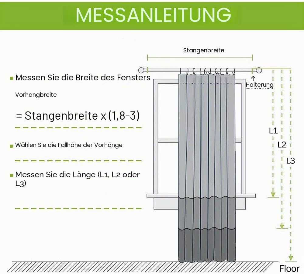 PONY DANCE Leinen Gardinen für Schienensystem Wohnzimmer Gardinen Weiss Halbtransparent 1er-Set H 22