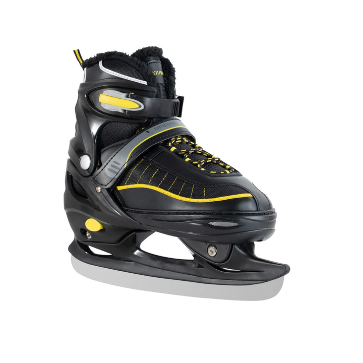 Verstellbare Schlittschuhe, Eislauf Schuhe für Damen,Herren und Kinder mit Edelstahl Eislaufschuhe,S