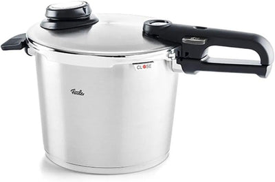 Fissler Vitavit Premium / Schnellkochtopf (6 L, Ø 22 cm) Edelstahl-Dampfkochtopf,4-Garstufen, inkl.