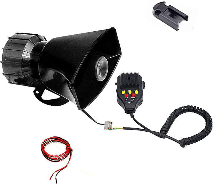 Autohupe Car Horn Sirenenlautsprecher Elektrische Hupe Autoaufnahme 100W 130DB Autosirene Fahrzeughu