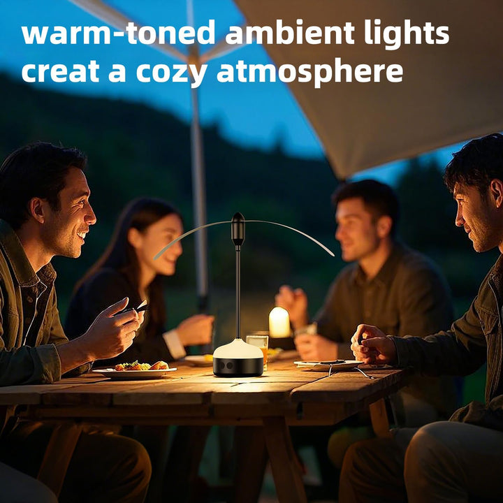 2er-Pack fliegenwedler mit LED-Beleuchtung für Tisch, wiederaufladbar, ideal für Camping, Partys, Re
