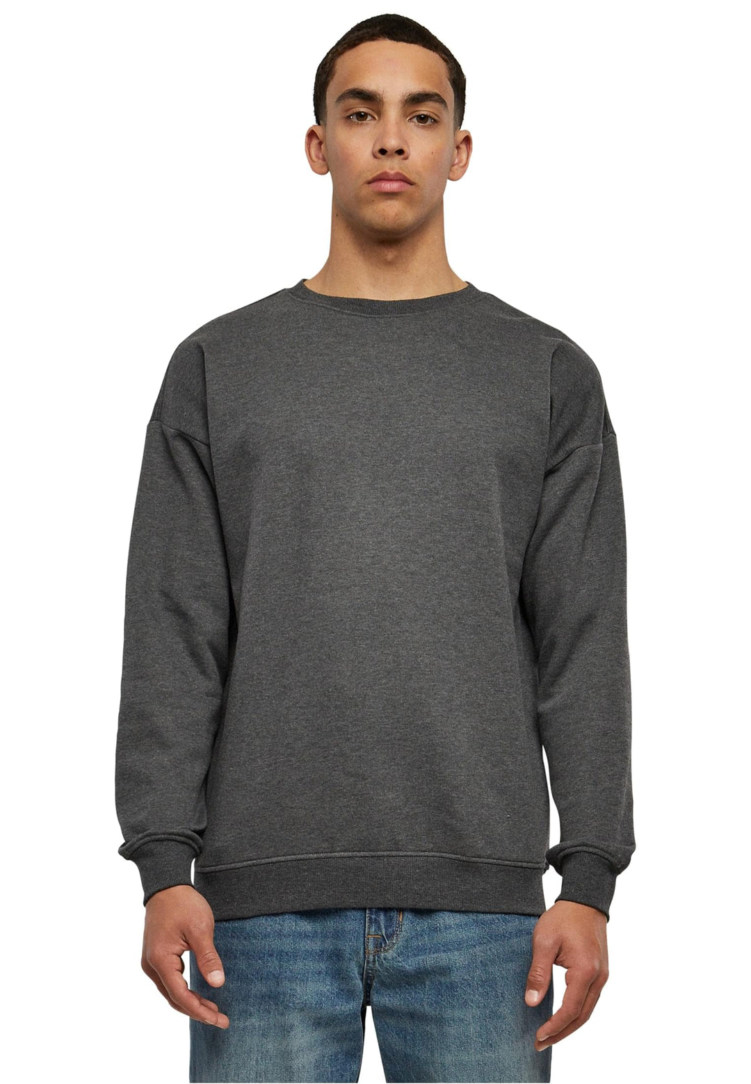 Urban Classics Basic Crewneck Männer Langarmshirt schwarz Basics, Streetwear S Grosse Grössen Charco