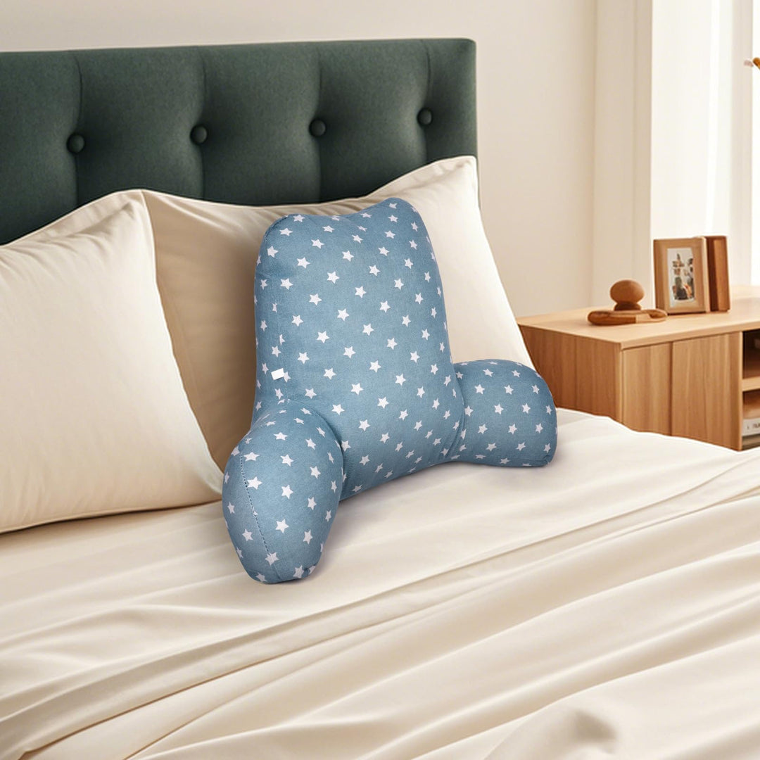 AOOWU Lesekissen, Rückenkissen mit Armlehnen, Rückenlehne im Bett oder auf der Couch, Bettruhekissen