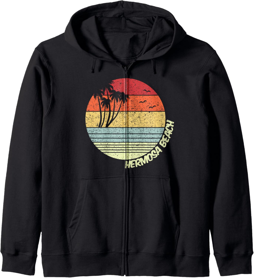 Hermosa Beach California Strand Urlaub Souvenir Kapuzenjacke