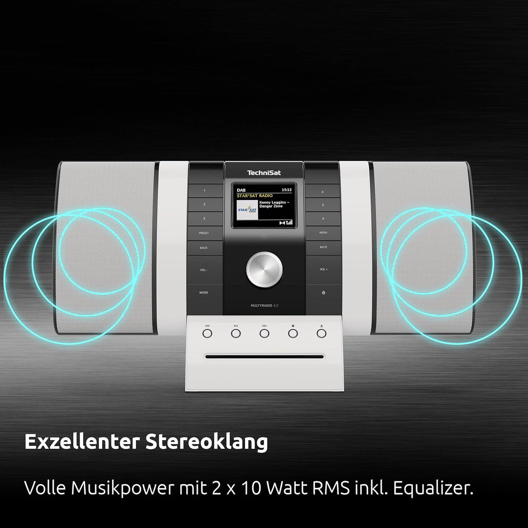 TechniSat MULTYRADIO 4.0 SE - Internetradio (WLAN Radio, DAB+, UKW, Spotify, Bluetooth, CD-Player, U