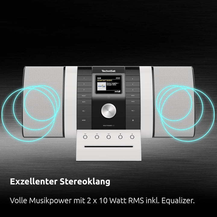 TechniSat MULTYRADIO 4.0 SE - Internetradio (WLAN Radio, DAB+, UKW, Spotify, Bluetooth, CD-Player, U