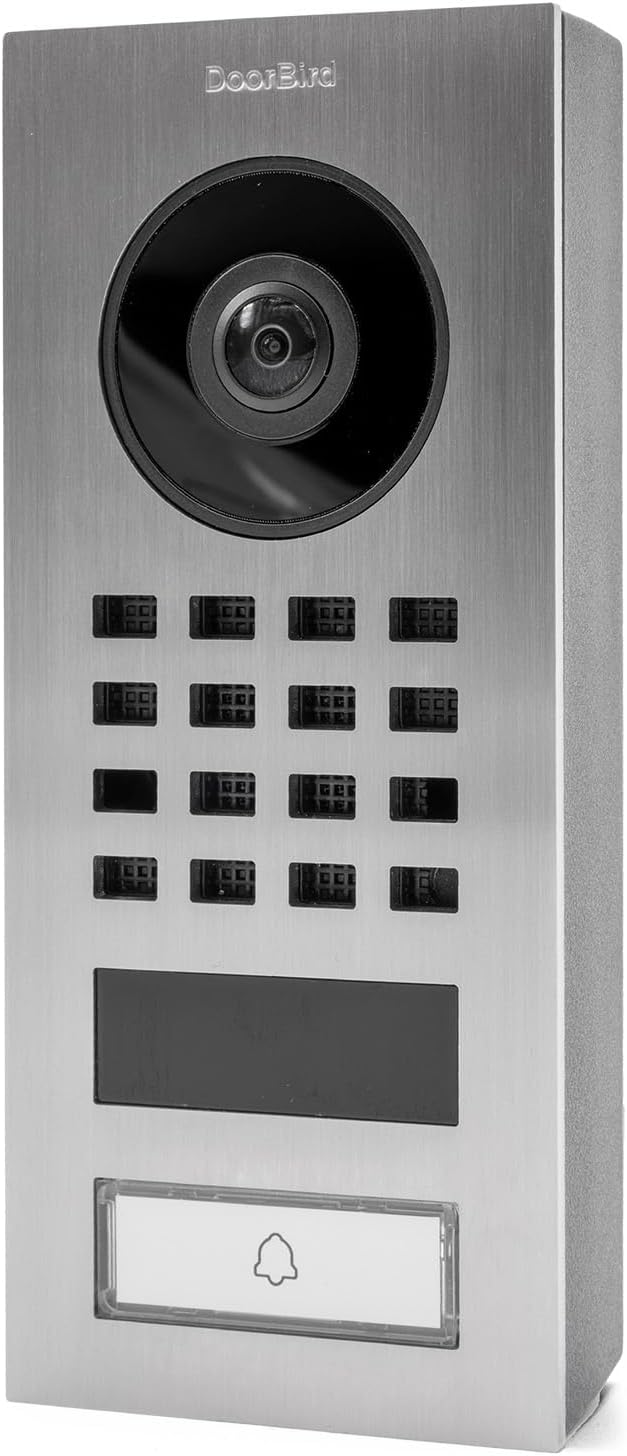 DoorBird D11 Home-Set | Set aus Video-Türsprechanlage in Edelstahl V2A, Video-Innenstation in Weiss