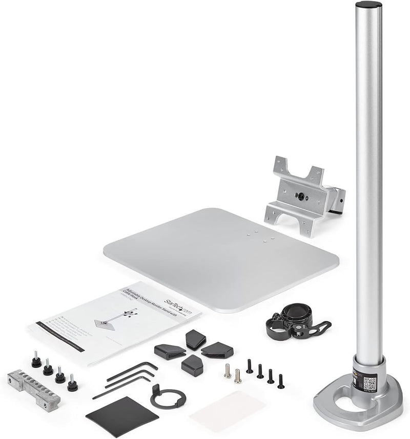 StarTech.com Piedistallo per Monitor Lcd Led Schermo display, Braccio con Altezza Regolabile/Girevol