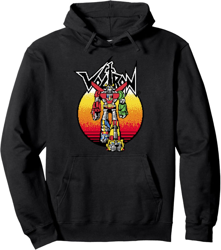 Voltron: Defender of the Universe Retro Gradient Portrait Pullover Hoodie