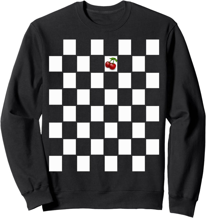 Kirschen Ska Musik Punk Schachbrett Sweatshirt