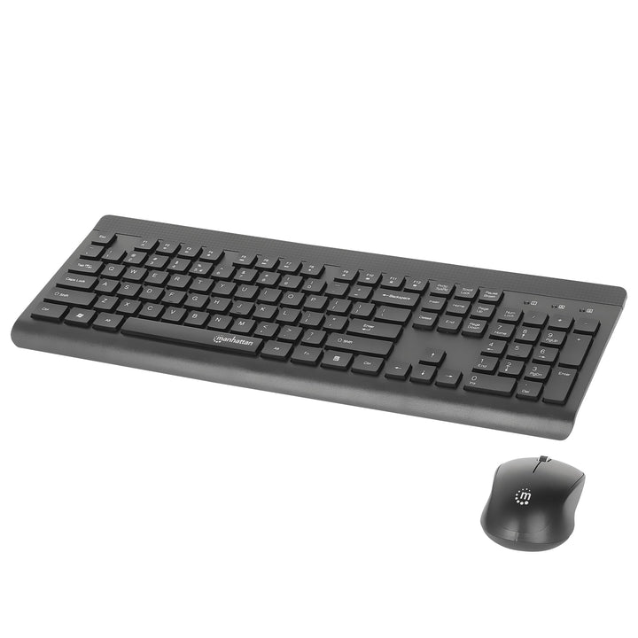 MANHATTAN Funktastatur und Maus Set MWK7350, Schwarz