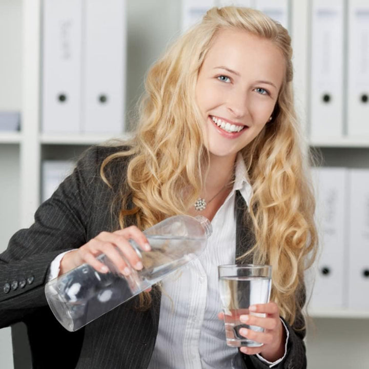 Bugucat Glasflasche1000 ML, Trinkflasche aus Glas mit Edelstahlabdeckung Schutzhülle，Wasserflasche A
