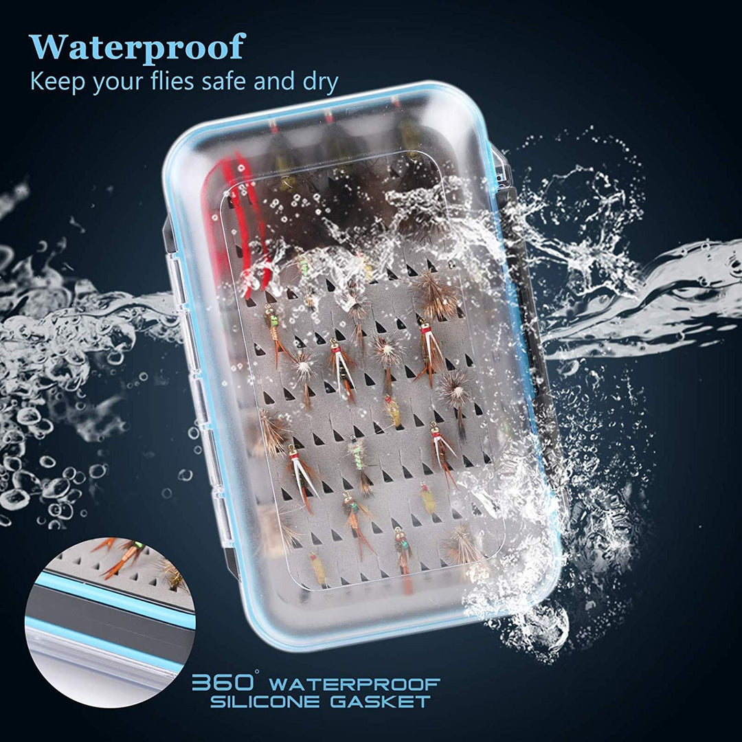 sprinton Maximumcatch Fliegenfischen Box Doppelseite wasserdichte Fliegenbox Easy-Griff-Schaum Flieg