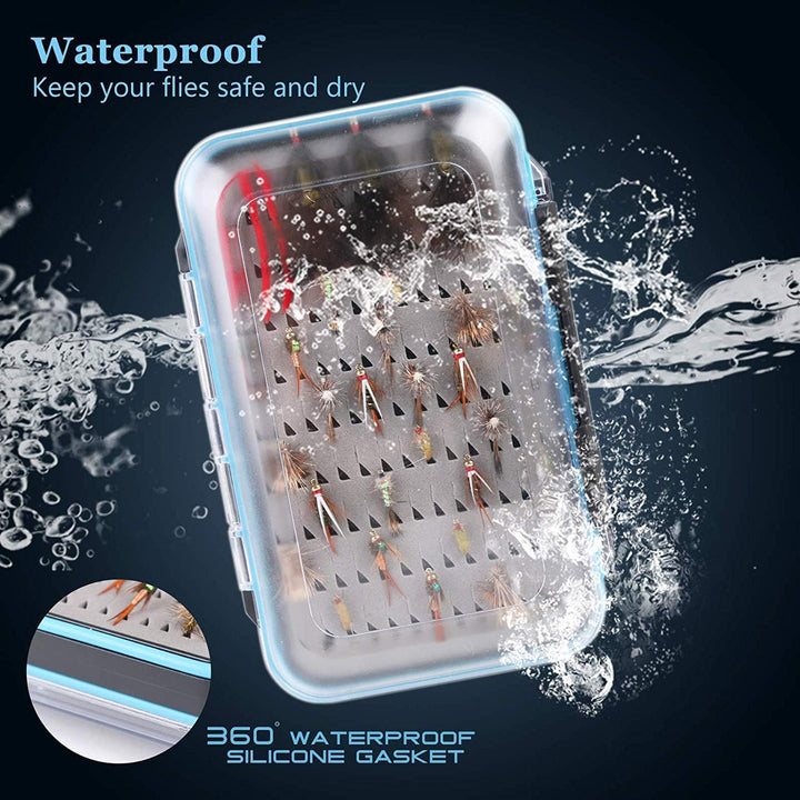 sprinton Maximumcatch Fliegenfischen Box Doppelseite wasserdichte Fliegenbox Easy-Griff-Schaum Flieg