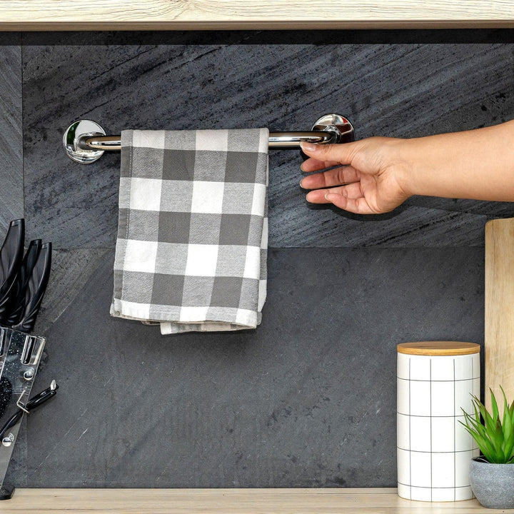 Handtuchhalter aus Edelstahl Hochglanzpoliert - Länge 100cm und 19mm Stangendurchmesser zum Bohren -