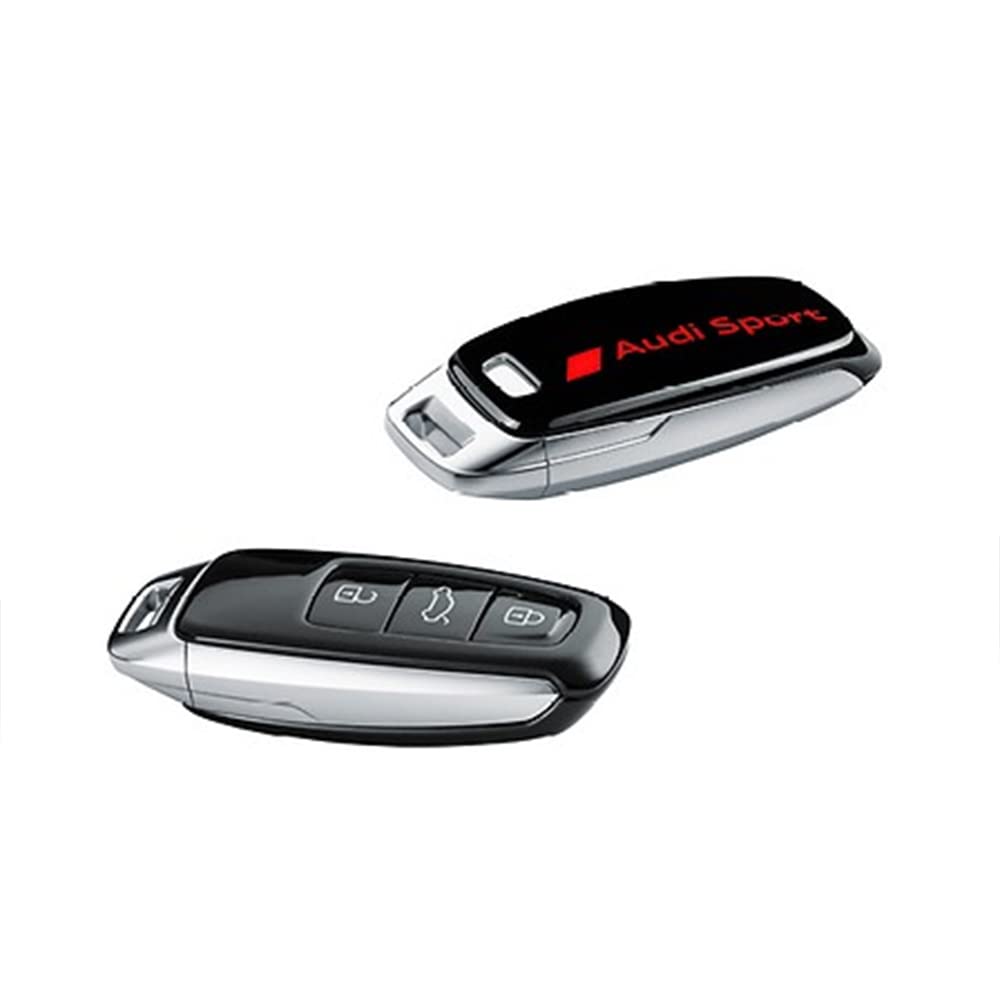 Audi 4N0071208CY9T Schlüsselblende Cover, Sport Logo, nur für Schlüssel 8Y0959754 4N0959754, schwarz