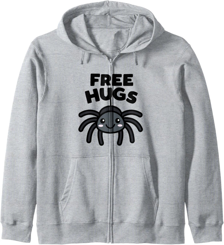 Free Hugs Süsse Spinne Kawaii Halloween dunkel Kapuzenjacke
