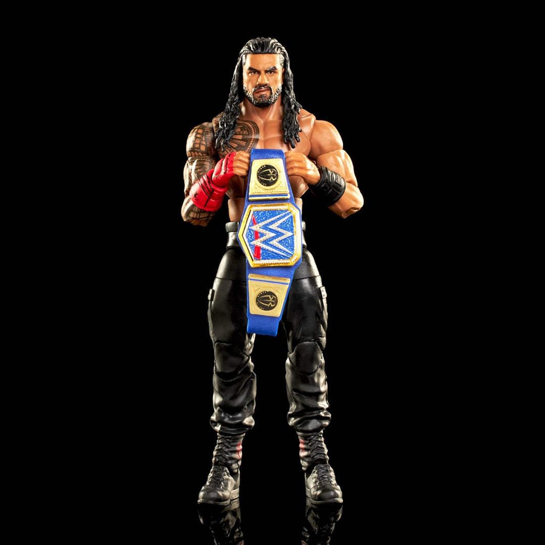 Mattel WWE Roman Reigns Elite Collection Figur mit Zubehör, Artikulation und realistischen Details,