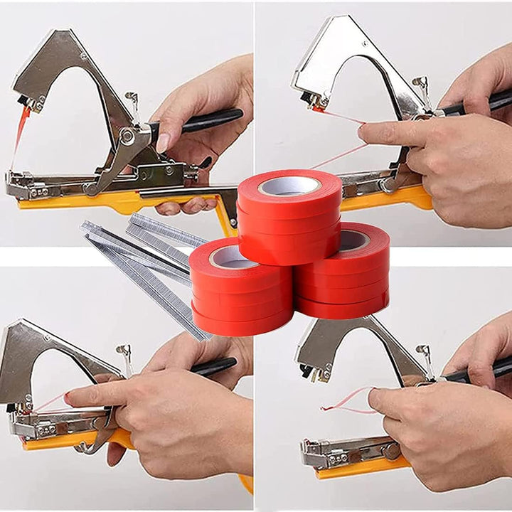 Pflanzen Bindemaschine, Gemüse Hand Binden Bindemaschine Öffnungsweite Verstellbare Umreifungsmaschi