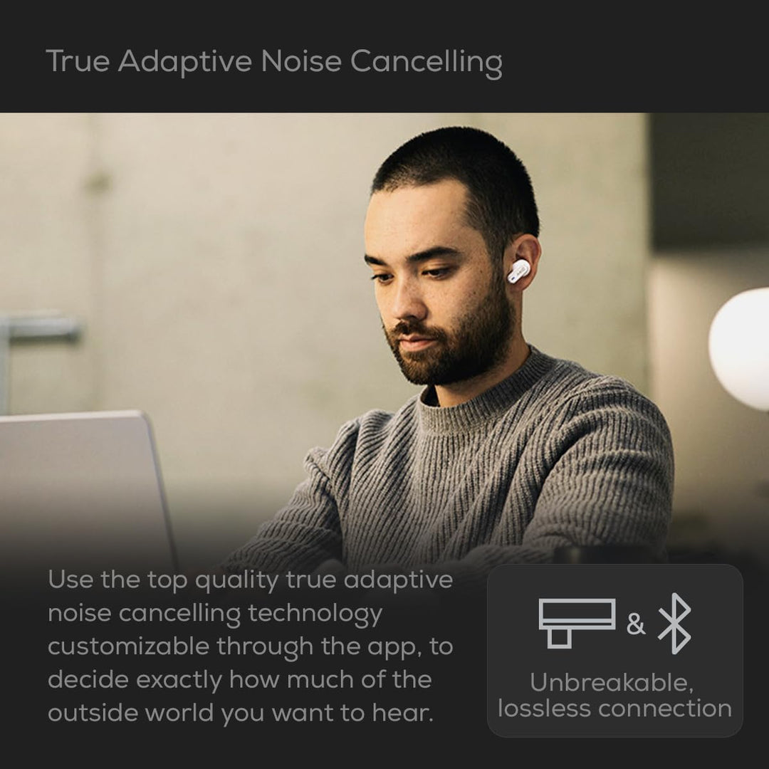 AKG N5 Hybrid TWS Headset – Kabelloser kristallklarer Sound, True Adaptive Noise Cancelling, Zoom-ze