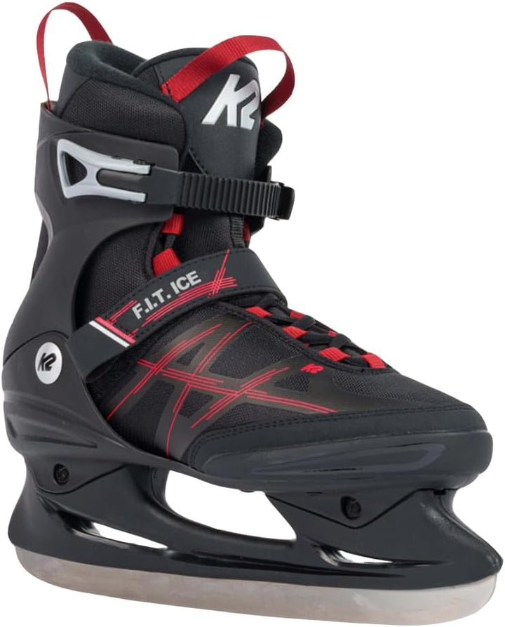 K2 Herren F.i.t. Ice Schlittschuhe EU: 44.5 (UK: 10 / US: 11) black - red, EU: 44.5 (UK: 10 / US: 11