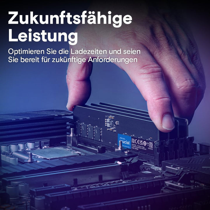 Crucial RAM 16GB Kit (2x8GB) DDR5 5600MHz (oder 5200MHz oder 4800MHz) Desktop Arbeitsspeicher CT2K8G